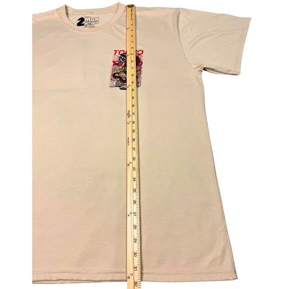 Tokyo 2 Monkeys Men's Shirt Graphic Tee Sz 3XL Beige‎ Japan Dragon Gothic Retro - Picture 6 of 8